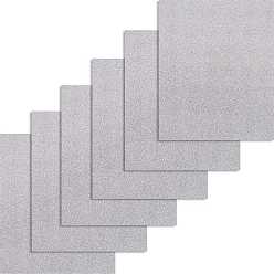 Серебро Виниловые листы передачи htv, утюг на виниле для футболки, для украшения ткани одежды, прямоугольные, серебряные, 30x25x0.02 см