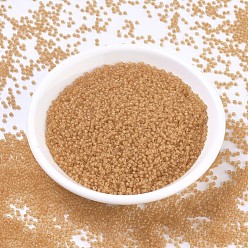(RR1937) Semi-Frosted Apricot Lined Light Topaz MIYUKI Round Rocailles Beads, Japanese Seed Beads, 11/0, (RR1937) Semi-Frosted Apricot Lined Light Topaz, 2x1.3mm, Hole: 0.8mm, about 5500pcs/50g