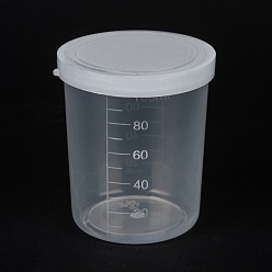 Weiß Messbecher aus Kunststoffwerkzeugen, graduierte Tasse, weiß, 5.6x5.7x6.5 cm, Kapazität: 100 ml (3.38 fl. oz)