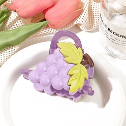 Винограды Заколки для волос из фруктового пластика, аксессуары для волос для женщин и девочек, винограды, 60~65x80~85x50 мм