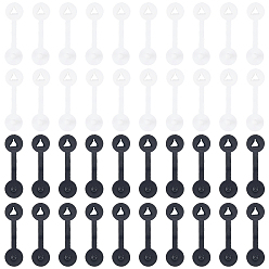 (52) Непрозрачная лаванда 300шт. 2 цвета пластиковые противоугонные пряжки, застежки-пряжки, разноцветные, 42x12x8 мм, 150 шт / цвет