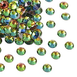 00030 281 Vitrail Medium Preciosa® maxima crystal без горячей фиксации плоские камни, чешский хрусталь, алюминиевый слой, круглый(438 11 615 шатон-роза), 00030 281 витражная среда, ss 16 (3.8~4 мм)