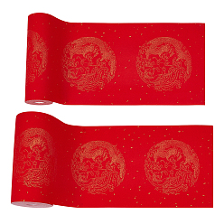 Red 2 Rolls 2 Styles Handwritten Spring Festival Couplet Paper Roll, Red, 170~171mm, 1 roll/style