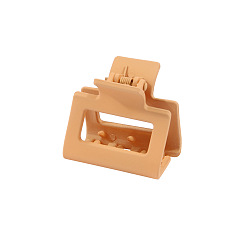 Сэнди Коричневый Прямоугольные пластиковые заколки для волос с когтями, аксессуары для волос для женщин девушка, песчаный коричневый, 40x40 мм