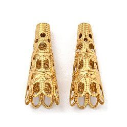 Золотой Ионное покрытие (IP) полый 304 шариковый конус из нержавеющей стали, золотые, 22x9 мм, отверстие : 3 мм, внутренний диаметр: 18.5 мм