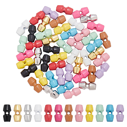 (52) Непрозрачная лаванда 48 шт. 12 цвета 1 роговые пуговицы из сплава с отверстиями, для изготовления кукол bjd, разноцветные, 10x5 мм, отверстие : 1 мм, 4 шт / цвет