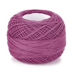 Серо-розавый 21s/2 8# хлопковые нитки для вязания крючком, мерсеризованная хлопковая пряжа, для ткачества, вязание крючком, увядшая роза, 1 мм, 50 г / рулон