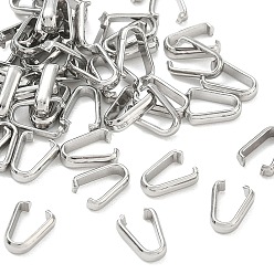 Stainless Steel Color 304 Stainless Steel Quick Link Connectors, Stainless Steel Color, 8.5x6x2mm, inner size: 4.5x6.5mm