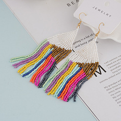 Треугольник Стеклянные шарики из серебра, с крюком из нержавеющей стали 304, золотые, треугольные, 100x30 мм