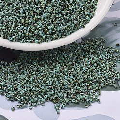 (DB2264) Непрозрачный Бирюзово-голубой Пикассо Бусины miyuki delica, цилиндр, японский бисер, 11/0, (db2264) непрозрачная бирюзово-голубая полихромная яшма/камень Пикассо/яшма Пикассо, 1.3x1.6 мм, отверстие : 0.8 мм, о 2000шт / бутылка, 10 г / бутылка