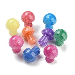 (52) Непрозрачная лаванда Украшения для витрины из окрашенного натурального нефрита ручной работы, украшение дома, гриб, разноцветные, 21x16 мм