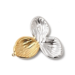 Золотой & Цвет Нержавеющей Стали Два тона 304 из нержавеющей стали подвески, , золотые и нержавеющая сталь цвет, 28x27x2.5 мм, отверстие : 1.4 мм