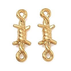 Золотой 304 подвески из нержавеющей стали, колючая проволока, золотые, 13x6x3 мм, отверстие : 1.2 мм