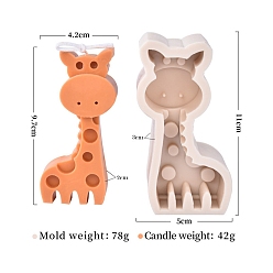 Жирафа Силиконовые формы для свечей своими руками, формы для литья смолы, для уф-смолы, изготовление ювелирных изделий из эпоксидной смолы, образец жирафа, готовое изделие: 9.7x4.2x2 см