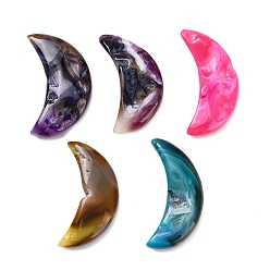 Гальванический Агат Лунный природный друзовый жеода агатовое украшение, фигурка для украшения дома, фэншуй декор, окрашенная и подогревом, 47~49x23~24x8~9 мм