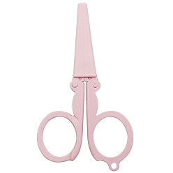 Pink Ножницы из нержавеющей стали, ножницы для вышивания, швейные ножницы, с пластиковой ручкой, розовые, 106x63 мм