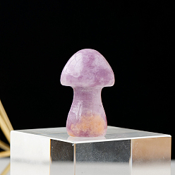 Phosphosiderite Статуя гриба природного фосфосидерита, для украшения домашнего рабочего стола, 38 мм