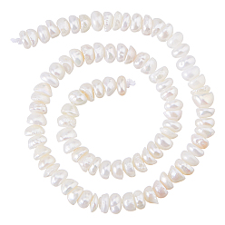 Папайя Оранжевый 1 Нить из натурального жемчуга кеши и культивированного пресноводного жемчуга., барочный жемчуг, самородки, papayawhip, 3~4 мм, отверстие : 0.6 мм, около 58 шт / нитка, 7.09 дюйм (17.5~18 см)