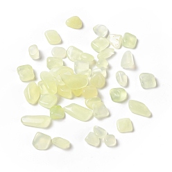 New Jade Natural New Jade Beads, No Hole/Undrilled, Nuggets, 9.5~18.5x7.5~9x2.5~5.5mm, about 790pcs/500g