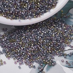 (DB0986) Sparkling Lined Majestic Mix(Purple Gold)  MIYUKI Delica Beads, Cylinder, Japanese Seed Beads, 11/0, (DB0986) Sparkling Lined Majestic Mix(Purple Gold) , 1.3x1.6mm, Hole: 0.8mm, about 20000pcs/bag, 100g/bag