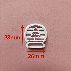 Christmas Tree Christmas Plastic Molds, Clay Cutters, Clay Modeling Tools, for Earring Making, Christmas Tree, 2.8x2.6cm