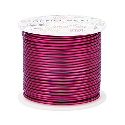 Светло-Вишневый Круглая алюминиевая проволока, светло-вишневый, 12 датчик, 2 мм, около 98.42 футов (30 м) / рулон