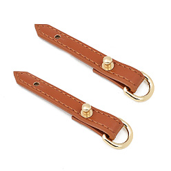 Шоколадный Застежки-подвески из сплава и микрофибры, аксессуары для сумок своими руками, золотые, цвет шоколада, 92x13 мм