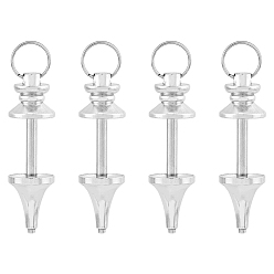 Платина Поручительств латуни кулон, маятник, платина, 42x12 мм, отверстие : 9 мм, 4 комплектов / коробка