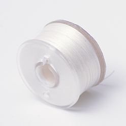 Linen Special Coated Polyester Beading Threads for Seed Beads, Linen, 0.1mm, about 50yards/roll