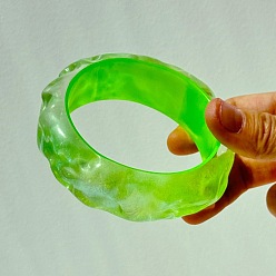 Ring Модные прозрачные браслеты из смолы для женщин, кольцо, внутренний диаметр: 2-1/2 дюйм (6.3 см)