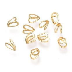 Золотой 304 из нержавеющей стали кулон поручительств, слеза, золотые, 5.5x4x3 мм, отверстие : 2.5x3 мм