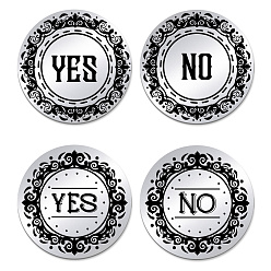 Слово 2 шт. 201 памятные монеты из нержавеющей стали, монета для принятия решений, двусторонняя лазерная гравировка, плоско-круглые, слово, 30x2 мм