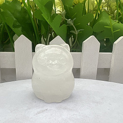 Хрусталь Скульптурные украшения из натурального кварцевого кристалла, для украшения стола домашнего офиса, морской волк, 30~40 мм