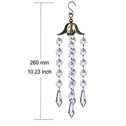 Cone Подвеска в виде ловца солнца из хрустального стекла, создатель радуги, украшение сада и дома своими руками, конус, 260 мм