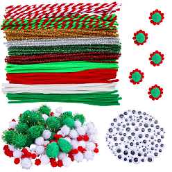 (52) Непрозрачная лаванда Набор ювелирных изделий diy, включая пряжу с помпонами, шарики с помпонами, глаза кабошоны, плюшевые палочки, плюшевые палочки, разноцветные, 30 мм