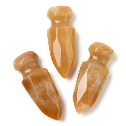 Топаз Нефрит Натуральный топаз нефрит меч модель украшения, для настольных украшений домашнего дисплея, 52~52.5x20~20.5x12~12.5 мм