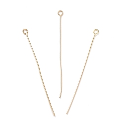 Золотой Железные глазные булавки, для изготовления ювелирных изделий, золотые, 20 датчик, 60x3.5x0.8 мм, отверстие : 2 мм, Около 2173 шт / 500 г