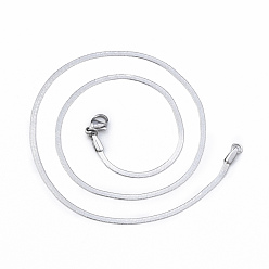 Нержавеющая Сталь Цвет Не тускнеет 304 ожерелье из нержавеющей стали с цепочкой в виде елочки для мужчин, цвет нержавеющей стали, 15.75 дюйм (40 см), широк: 2 мм