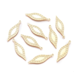 Золотой 304 подвески из нержавеющей стали, лазерная резка, лист, золотые, 27.4x8.5x0.5 мм, отверстие : 1 мм