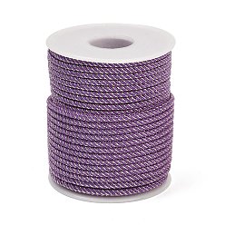 Средний Фиолетовый Нейлоновые нити, Миланские шнуры / витые шнуры, средне фиолетовый, 3 мм, около 21.87 ярдов (20 м) / рулон