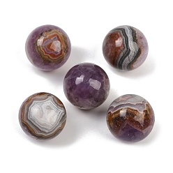 Натуральный Агат Натуральные аметистовые кружевные бусины-шарики из агата, без отверстия , круглые, 25 мм