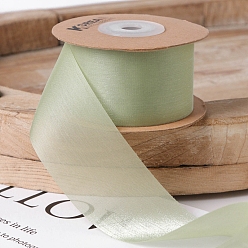 Желто-Зеленый Полиэфирная лента для упаковки подарочного букета своими руками, изготовления банта, оформление свадьбы, дня рождения, желто-зеленый, 1-5/8 дюйм (40 мм)