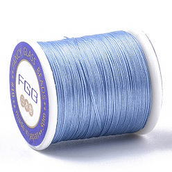 Cornflower Blue Nylon 66 Coated Beading Threads for Seed Beads, Cornflower Blue, 0.1mm, about 54.68 yards(50m)/roll