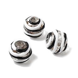 Черный Бусины ручной работы из эмали с золотым песком, бусины ручной работы, круглые, два тона, чёрные, 13x11~12 мм, отверстие : 1.5 мм