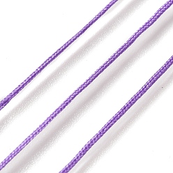 Purple 50 Yards Nylon Chinese Knot Cord, Nylon Jewelry Cord for Jewelry Making, Purple, 0.8mm