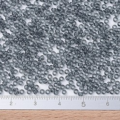 (RR152) Transparent Gray MIYUKI Round Rocailles Beads, Japanese Seed Beads, (RR152) Transparent Gray, 11/0, 2x1.3mm, Hole: 0.8mm, about 1100pcs/bottle, 10g/bottle