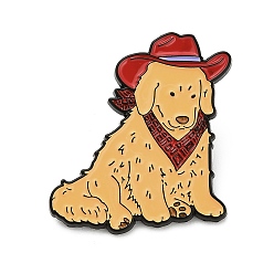 Сэнди Коричневый Булавки с эмалью для собак, булавки для лацканов из сплава для одежды рюкзака, песчаный коричневый, 31x26 мм