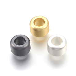 (52) Непрозрачная лаванда Экологичные латунные бусины, долговечный, без свинца, без кадмии и без никеля, рондель, матовый стиль, разноцветные, 7x5 мм, отверстие : 4 мм