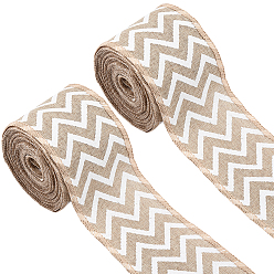 Другие Льняные рулоны, джут ленты для ремесленной решений, волна, 2-3/8 дюйм (60 мм), около 6.56 ярдов (6 м) / рулон