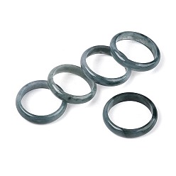 Бирманский Нефрит Кольца на палец из натурального бирманского нефрита, 4.5 мм, американский размер 7 1/4~8 3/4(17.5~18.7мм)